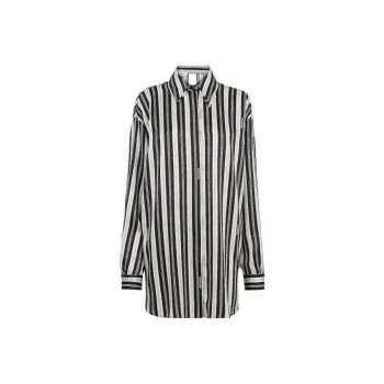 FENDI Striped Silk Shirtdress