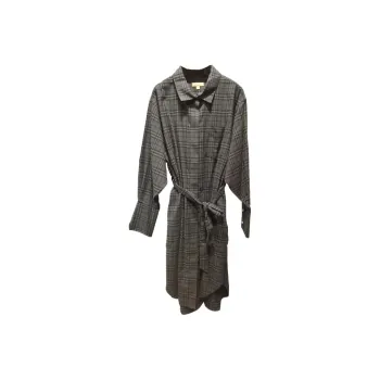 Burberry FW23 Long Sleeved Dress Women's Gray