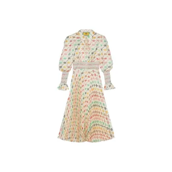 Adidas Originals X GUCCI Long-Sleeved Dresses Women's Multicolor