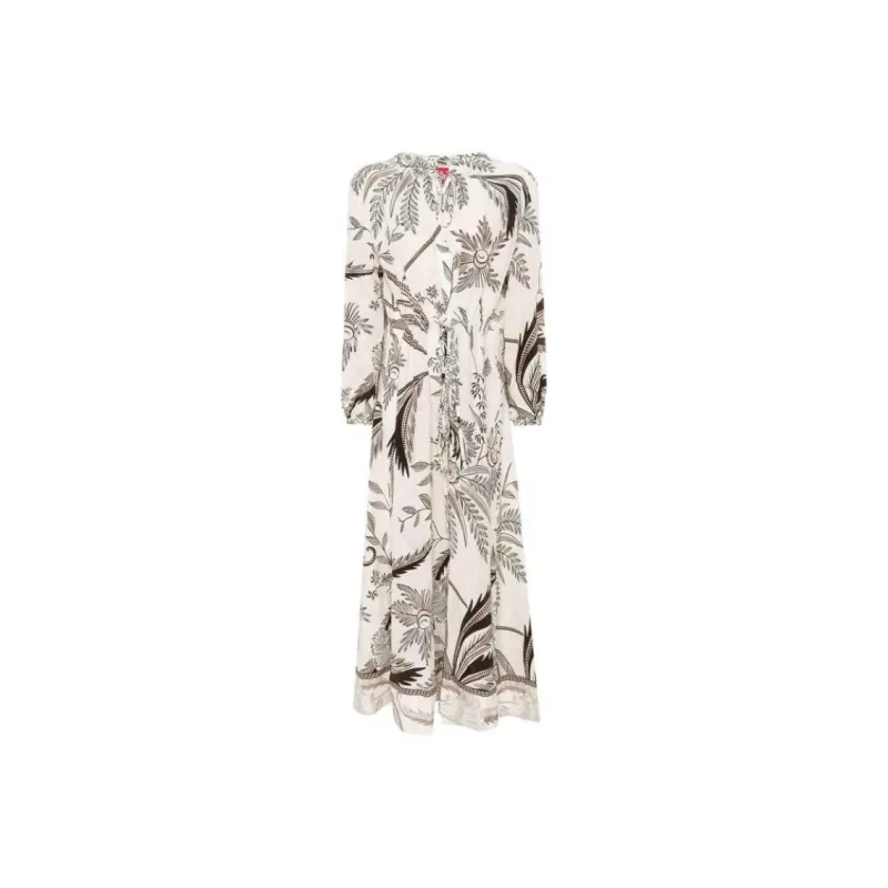 F.R.S For Restless Sleepers Botanical print Dress-0