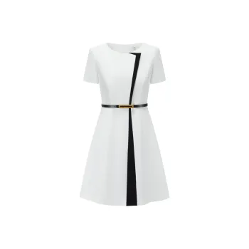 ONE SHALLOW Short Sleeved Dresses Women's White