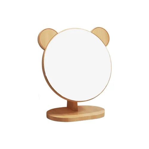 JIXUAN Portable Cartoon Cute Bedroom Desktop Luxury Premium Make Up Mirrors