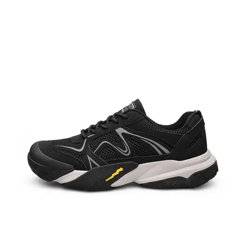 Wen Nai Wear resistant, Lightweight, Breathable, And Non slip. Low Top Casual Shoes Men's Black