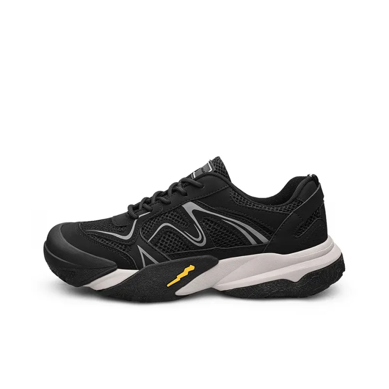 Wen Nai Wear resistant, Lightweight, Breathable, And Non slip. Low Top Casual Shoes Men's Black-0