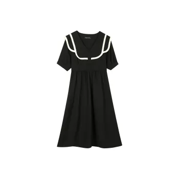 EIDOLON GRAIN Short Sleeved Dress Women's Black
