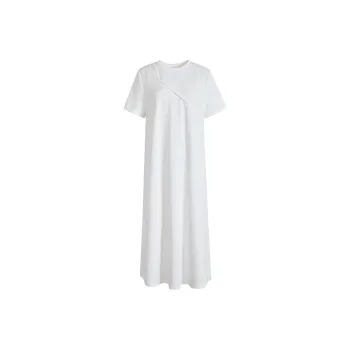 KUOSE Short Sleeved Dress Women's White