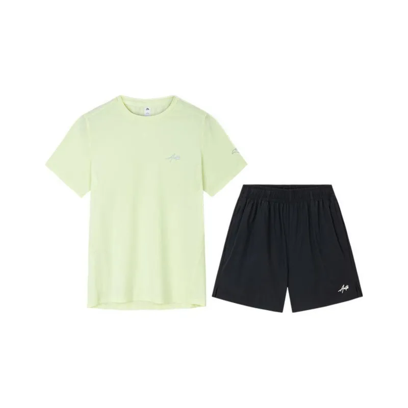 Anta Running Collection Casual Suit Women's Lime Green/Basic Black-0