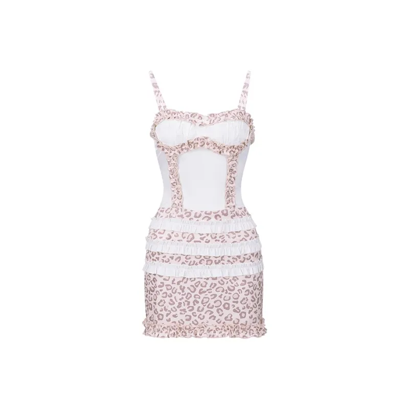 Girly Fancy Club Slip Dresses Women's Multicolor-0