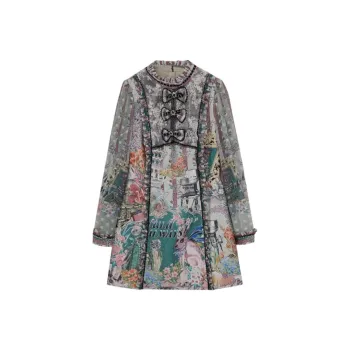 LULUALWAYS Long-Sleeved Dresses Women's Green