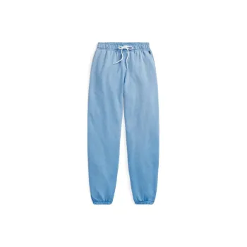 Polo Ralph Lauren SS24 Knitted Sports Pants Women's Blue