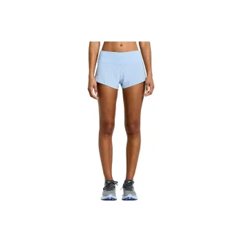 Saucony Outpace 2.5' Split Short Casual Shorts Women's Light Blue