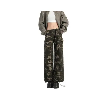 YINLEI Cargo Pants Unisex Camouflage