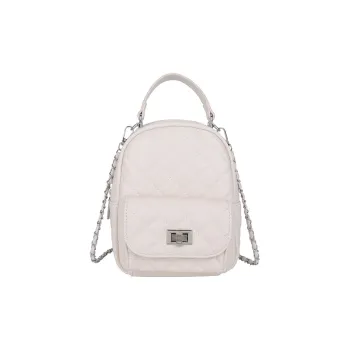 Debecca PU Panel Denim Backpack Women's Multicolor