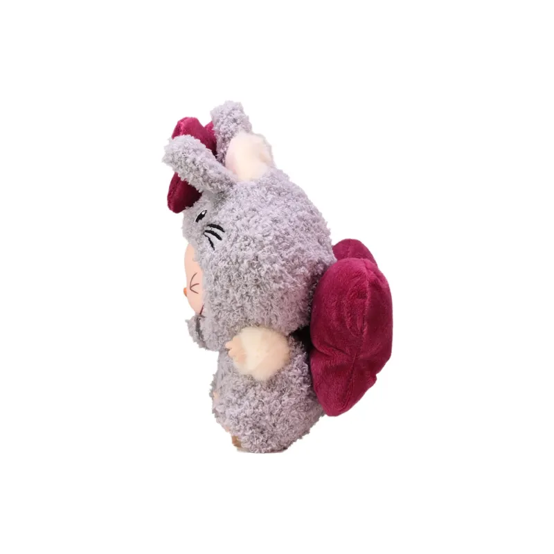 [Modified Doll] POP MART Labubu THE MONSTERS Heartbeat Macaron Collection, Chinchillas Bowknot, Cute Hang Tag Box 15cm-7