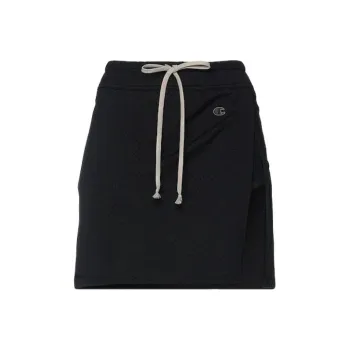 Champion X RICK OWENS Casual Short Skirts Women's Black