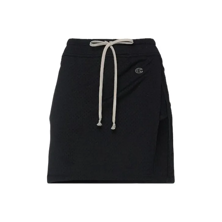 Champion X RICK OWENS Casual Short Skirts Women's Black-0