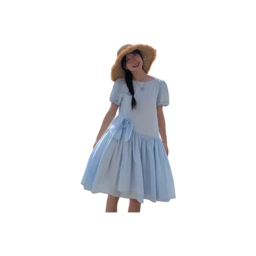 HUOLIDEDITU Short Sleeved Dress Women's