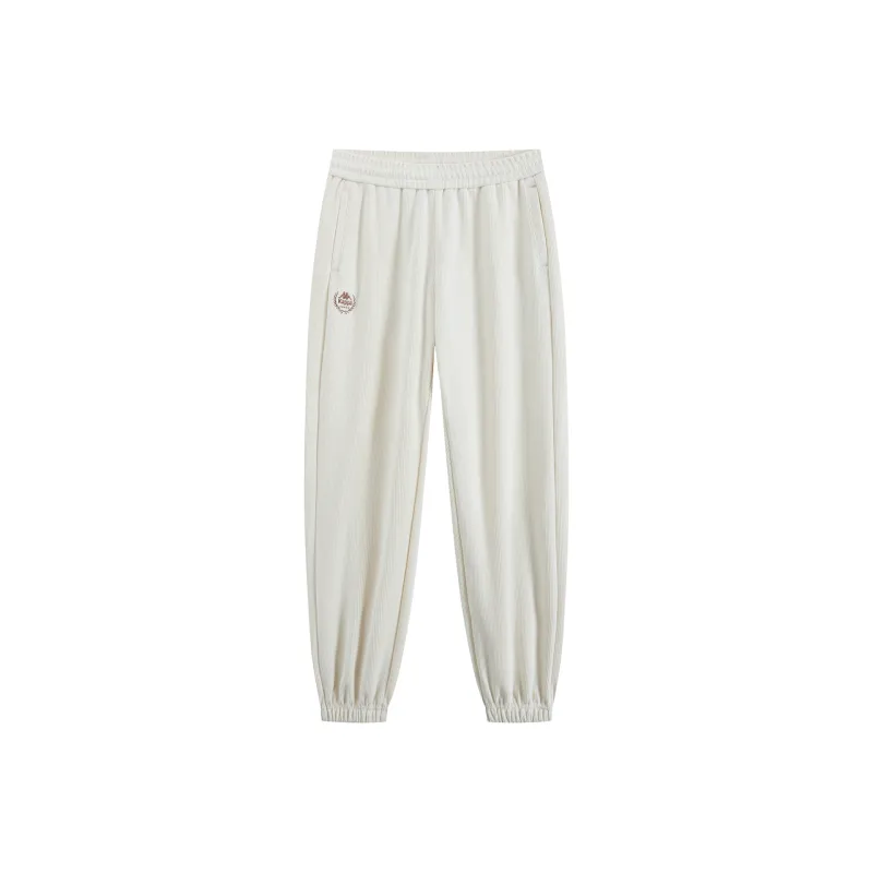 Kappa 1916 Series Knitted Sweatpants Women's White-0