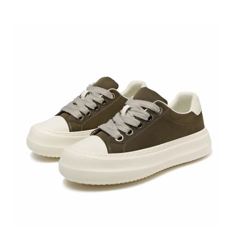 CEDAR HAN Anti Slip And Wear Resistant Height Increasing Low Top Canvas Shoes Men's-6