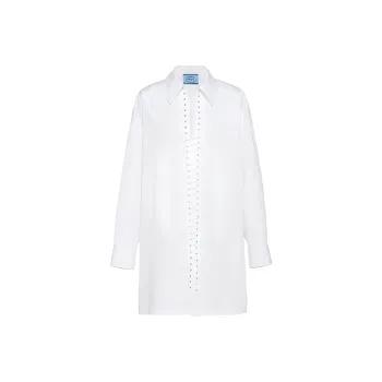 PRADA SS22 Long-Sleeved Dresses Women's White