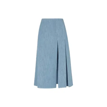 FENDI Casual Long Skirts Women's Light Blue