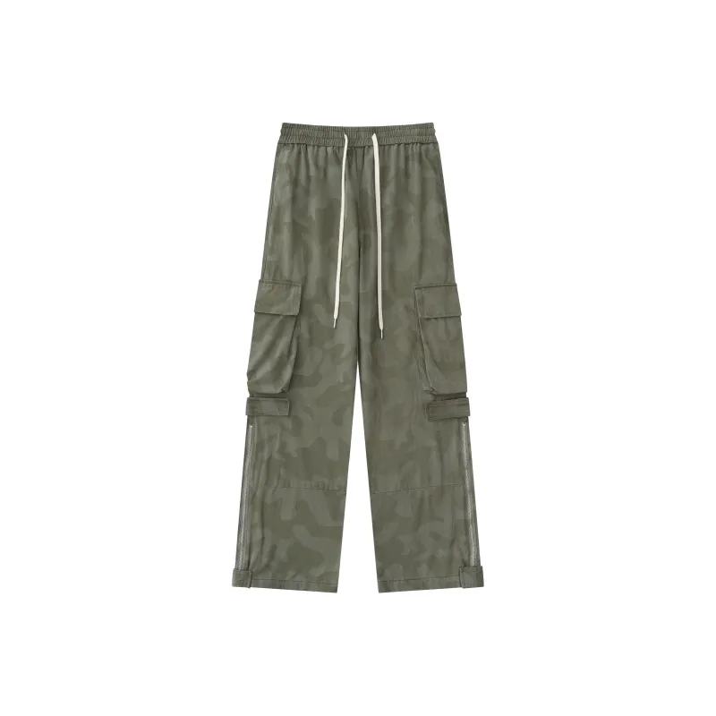 Vine Color Cargo Pants Unisex-1
