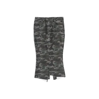 Rose Denim Long Skirt Women's Camouflage