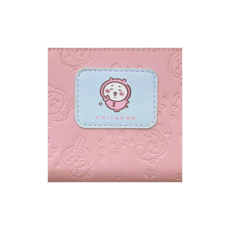 Chiikawa Synthetic Leather Wallet Women's Pink-3
