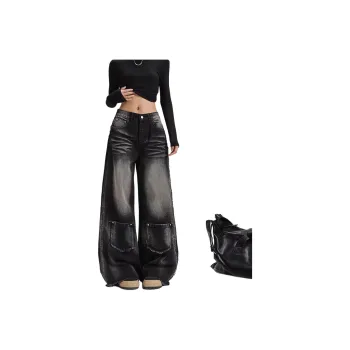 Ordifen Jeans Women's Black Gray Color