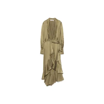 Zimmermann V Neck Wrap Mini Dress