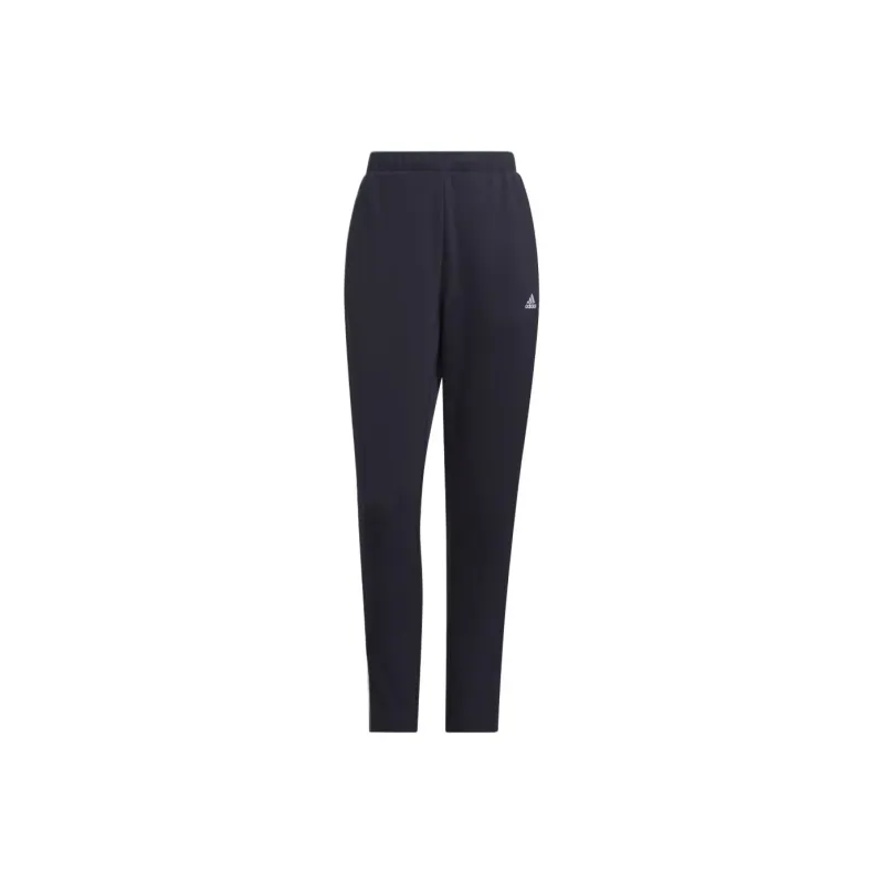 Adidas AEROREADY 3S Knitted Sports Pants Women's Blue-0