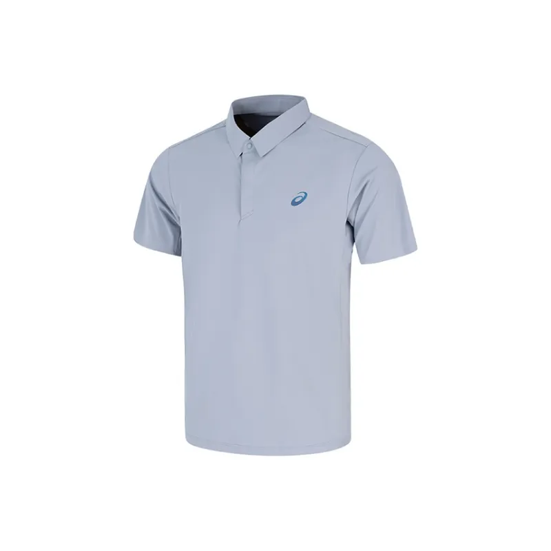 Asics D.FRESH Polo Shirt Men's Gray Blue-0