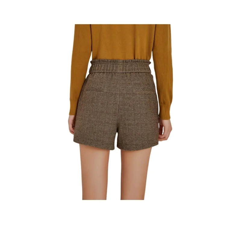 Emodues Casual Shorts Women's Coffee-0