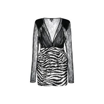 Just Cavalli Long-Sleeved Dresses Women's Black