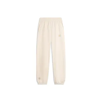 LiNing Sports Life Collection Knitted Sports Pants Women's Swan White B Regular