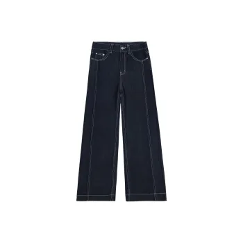 YINLEI Jeans Women's Dark Blue