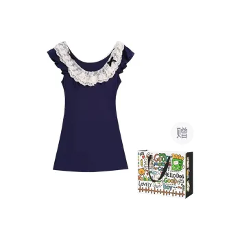DEDY Short Sleeved Dress Women's Navy Blue
