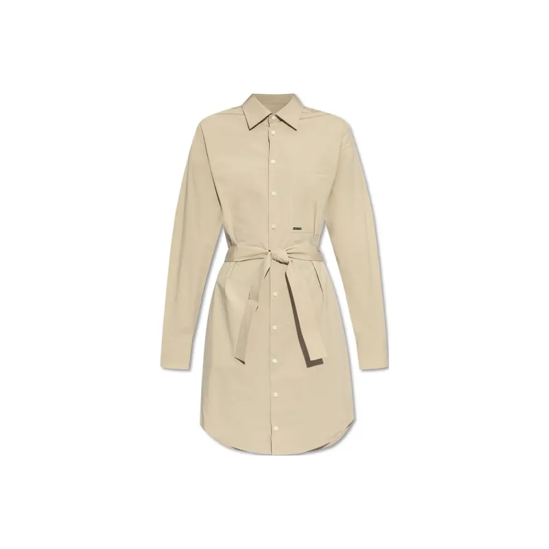 DSQUARED 2 Belted Waist Buttoned Shirt Dress-0