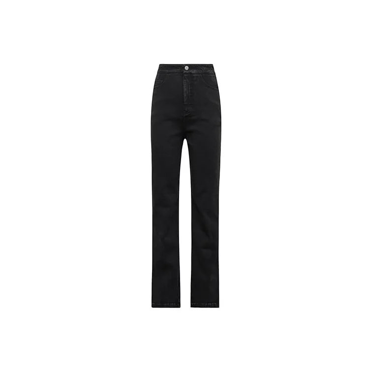 MEIYANG Jeans Women's Black-0
