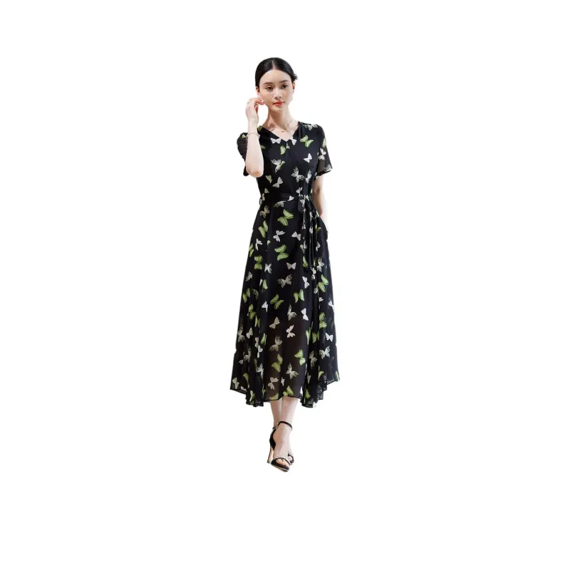 Hang Yi Court SS24 Short Sleeved Dresses Women's Image Color-0