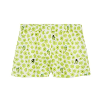VERSACE Floral Printed Elasticated Waistband Shorts