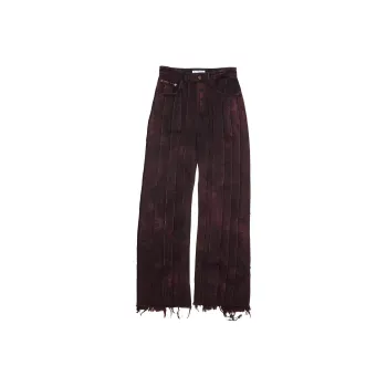 Acne Studios Jeans 2021F Women's Burgundy
