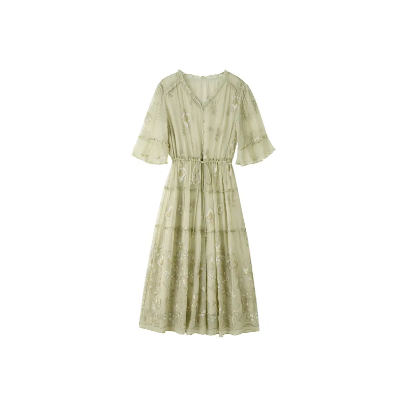 To The West Short Sleeved Dress Women's-6