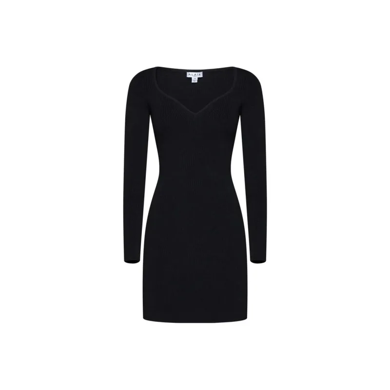 Alaia Long-Sleeved Dresses Women's Black-0