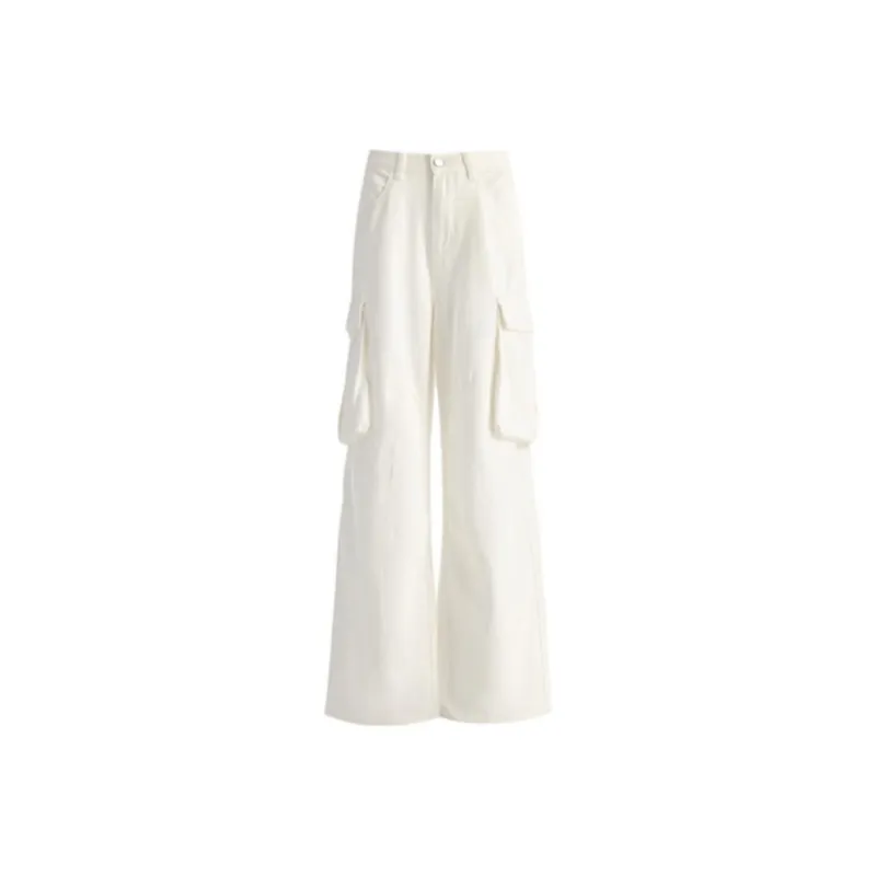 ZNZX Cargo Pants Women's White-0