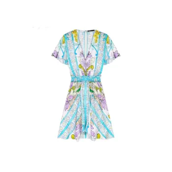 Maje Mosaic-print Satin Minidress
