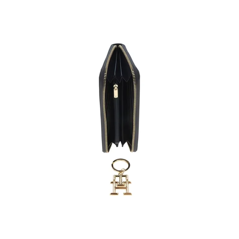 Tommy Hilfiger PU Polyurethane Keychain Clutch Wallet Women's Blue-4
