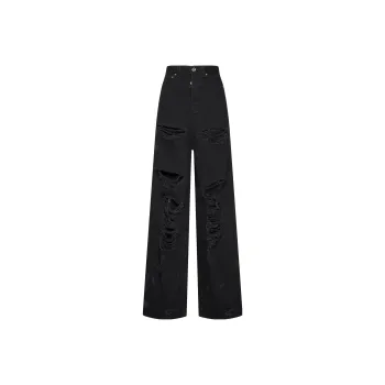 Vetements Destroyed Baggy Jeans 'Black'