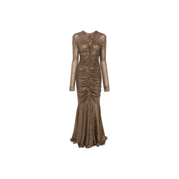 NORMA KAMALI Long sleeve Fishtail Gown