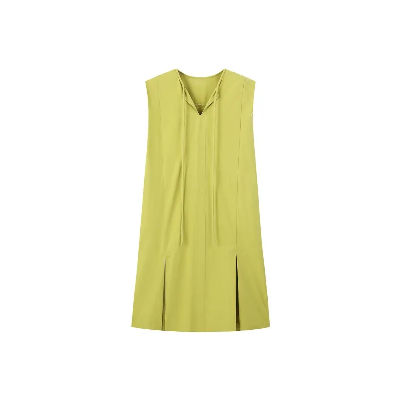 【dme】 Sleeveless Dress Women's Avocado Green-0
